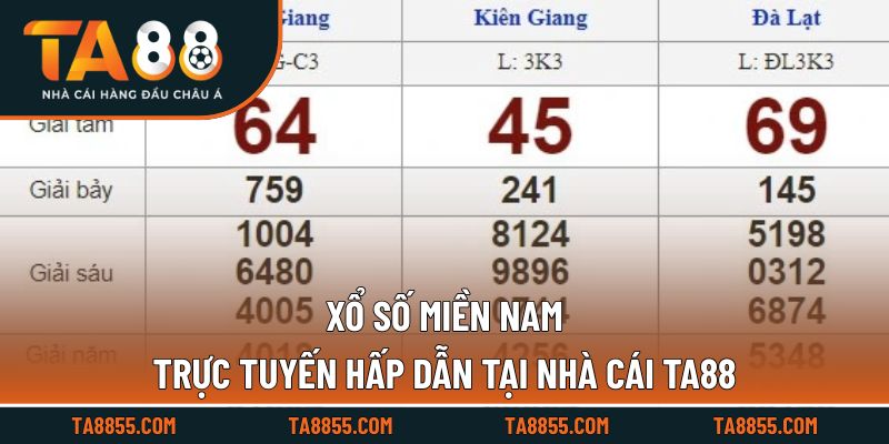 Xổ Số Miền Nam Trực Tuyến Hấp Dẫn Tại Nhà Cái TA88