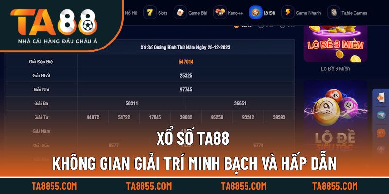 Không gian trực tuyến phong phú dành cho người chơi yêu thích xổ số